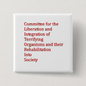 Roter Zwerg Button (Vorderseite)