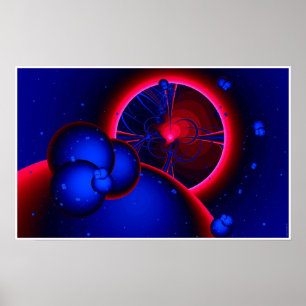 Roter Zwerg-Eklipse (angesehen vom Poster