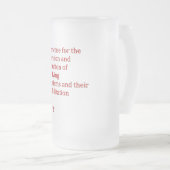 Roter Zwerg Mattglas Bierglas (VorderseiteRechts)