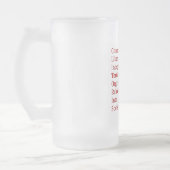 Roter Zwerg Mattglas Bierglas (Links)
