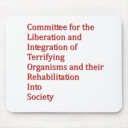 Roter Zwerg Mousepad (Vorne)