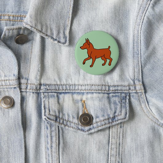 Roter Zwergpinscher Button (Beispiel)