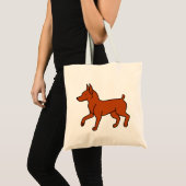 Roter Zwergpinscher Tragetasche (Vorderseite (Produkt))