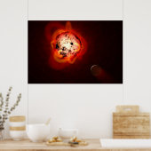 Roter Zwergstern, der von einem hypothetischen Exo Poster (Küche)