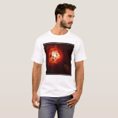 Roter Zwergstern, der von einem hypothetischen Exo T-Shirt (Vorne ganz)