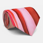 Rotes Abenteuer-Gestreiftes-Abstraktes-Muster Krawatte (Gerollt)