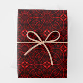 Rotes Abstrakt  Geschenkpapier Set (Beispiel)