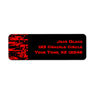 Rotes Abstraktes Crackle