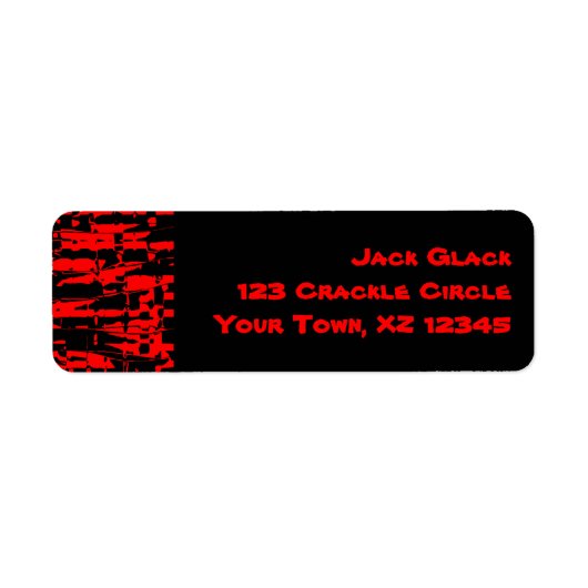 Rotes Abstraktes Crackle (Vorne)
