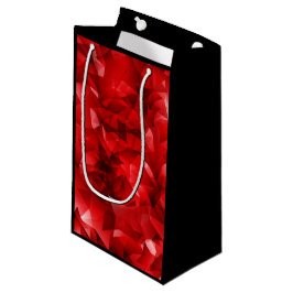 Rotes abstraktes Kristall-Geburtstags-Custom-Text Kleine Geschenktüte