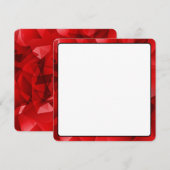 Rotes abstraktes Kristalldesign Geburtstag Benutze (Vorne/Hinten)