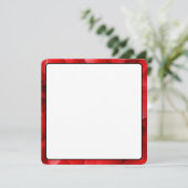 Rotes abstraktes Kristalldesign Geburtstag Benutze (Stehend Vorderseite)