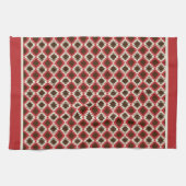 Rotes abstraktes Küchentuch (Horizontal)
