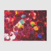 Rotes abstraktes Mosaikbild glänzender Glitzer Seidenpapier (Vorderseite)