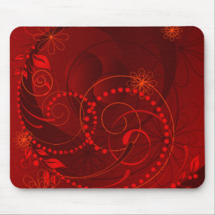 rotes abstraktes mousepad