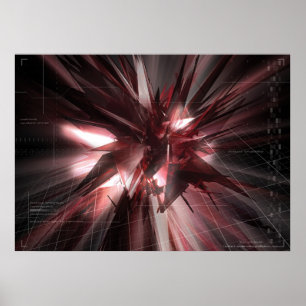 rotes abstraktes poster