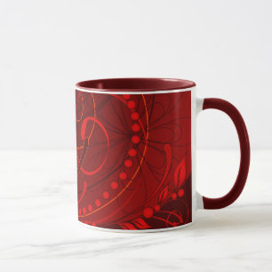 rotes abstraktes tasse