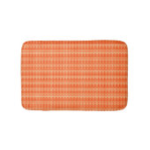 Rotes abstraktes Zickzacktextilmuster Badematte (Vorderseite)