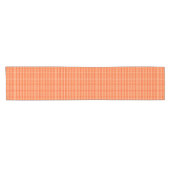 Rotes abstraktes Zickzacktextilmuster Kurzer Tischläufer (Horizontal)