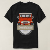 Rotes Abzeichen FJ40 T-Shirt (Design vorne)