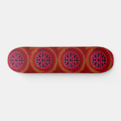rotes achteckiges Entwurfs-Skateboard Skateboard (Horizontal)