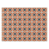 Rotes achteckiges Muster Barcelona-Fliese Tischdecke (Vorderseite (Horizontal))