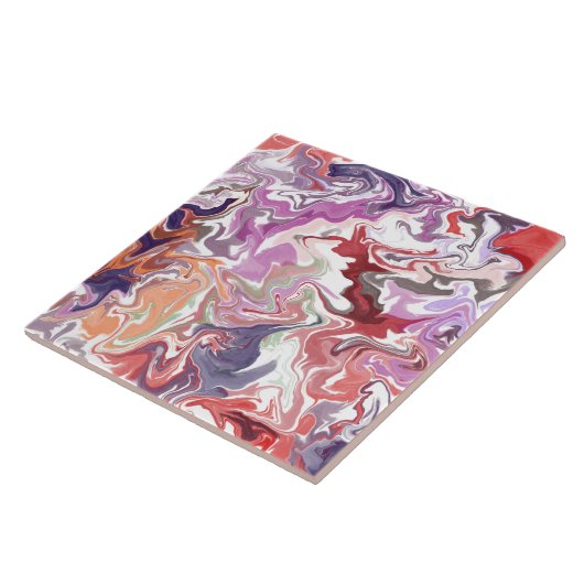 Rotes Acryl Fliese (Seite)