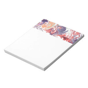Rotes Acryl Notizblock