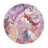 Rotes Acryl Schneidebrett (Vorderseite)