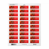 rotes Adressetikett (Vorne)