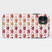 Rotes Affe-Muster Case-Mate iPhone Hülle (Rückseite (Horizontal))