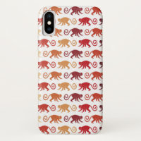 Rotes Affe-Muster