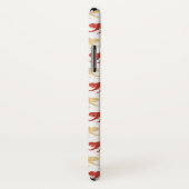 Rotes Affe-Muster Case-Mate iPhone Hülle (Hinten/Rechts)