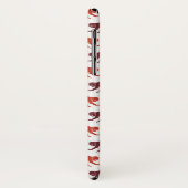 Rotes Affe-Muster Case-Mate iPhone Hülle (Hinten/Links)