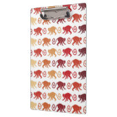 Rotes Affe-Muster Klemmbrett (Links)