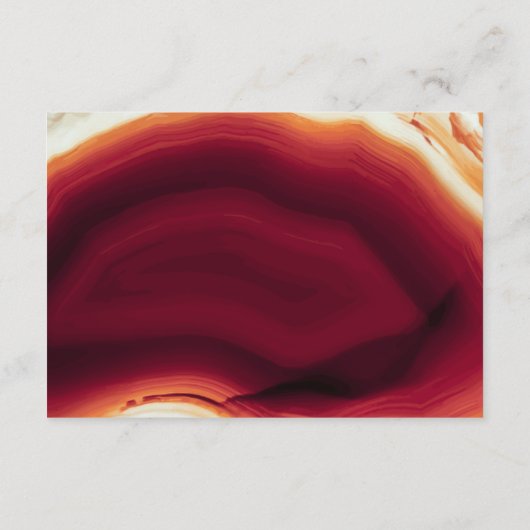 Rotes Agaate Scheiben Eode Details einfügen Karte (Rückseite)