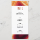 Rotes Agaate-Scheiben-Eode-Karte Menükarte (Rückseite)