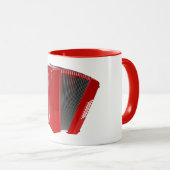 ROTES AKKORDEON TASSE (VorderseiteRechts)