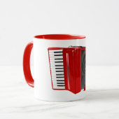 ROTES AKKORDEON TASSE (Vorderseite Links)