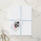 Rotes Akzent-Tag Geschenkanhänger (Mit Garn)