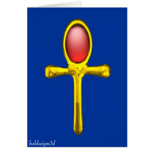 ROTES AMULETT, rot gelb blau
