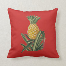 Rotes Ananas-Kissen