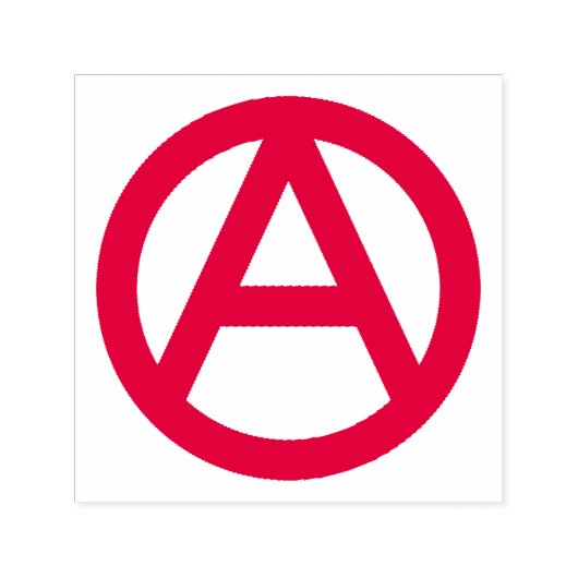 rotes Anarchistensymbol Permastempel (Design)