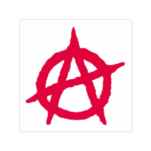 rotes Anarchistensymbol Permastempel (Design)