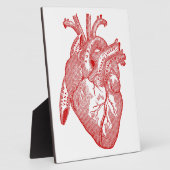 Rotes anatomisches Herz Fotoplatte (Seite)