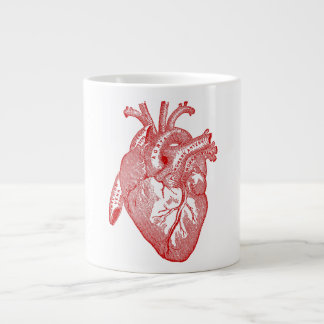 Rotes anatomisches Herz Jumbo-Tasse