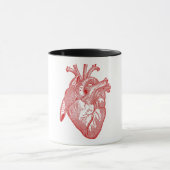 Rotes anatomisches Herz Tasse (Zentrum)