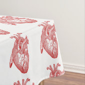 Rotes anatomisches Herz Tischdecke (Beispiel)