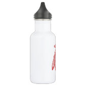 Rotes anatomisches Herz Trinkflasche (Links)