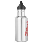 Rotes anatomisches Herz Trinkflasche (Links)